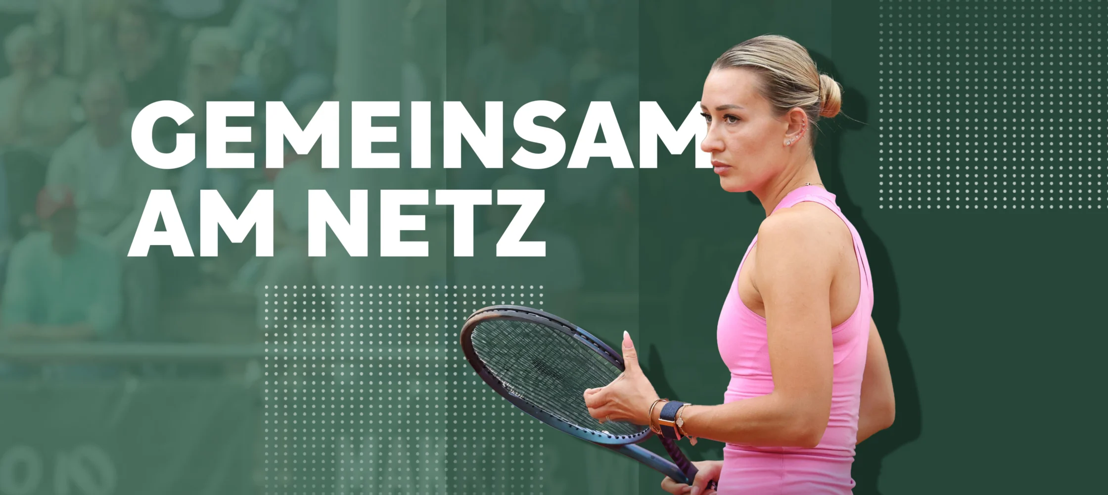 GEMEINSAM AM NETZ – Spielerin mit Schläger